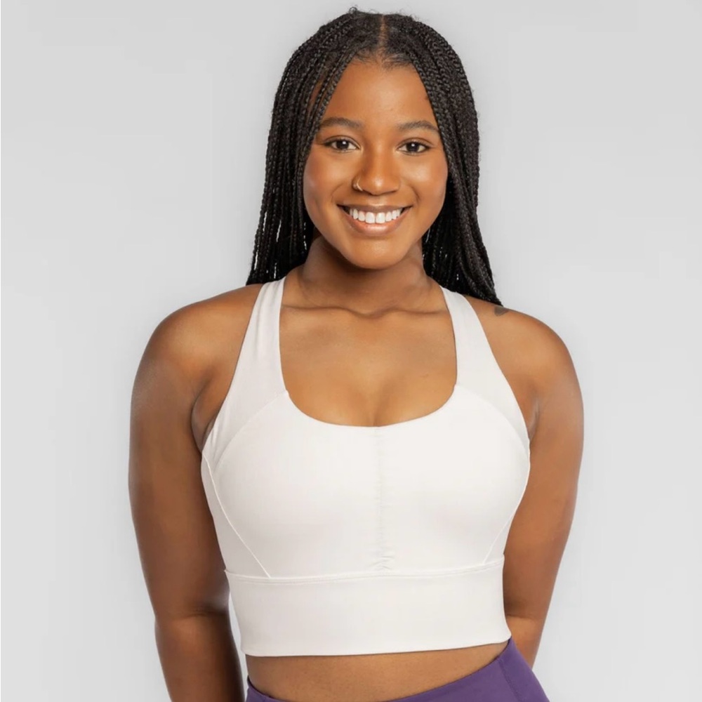 Women’s Handful Sports Gametime Bra White Size Small